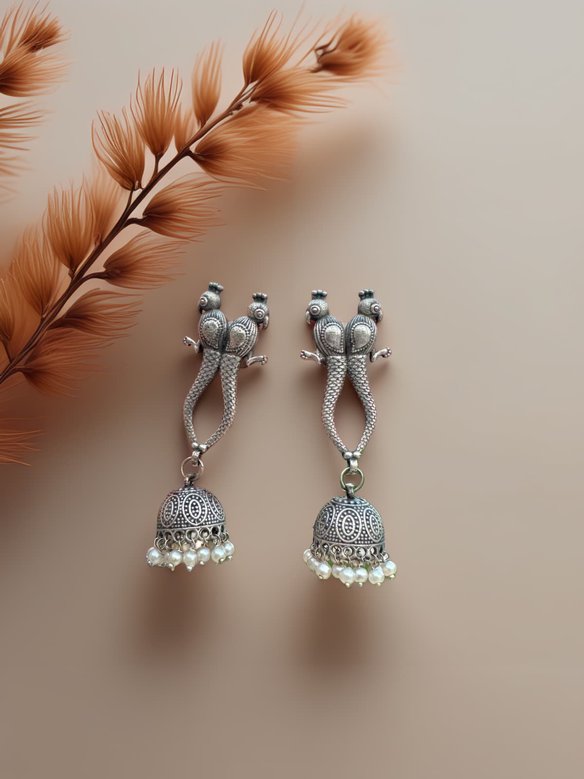 Mayur-e-Khas Jhumkas